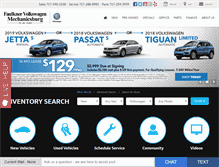 Tablet Screenshot of faulknervolkswagen.com